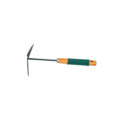 Set 3 ustensile gradina pentru plantat, maner soft verde, otel carbon si lemn