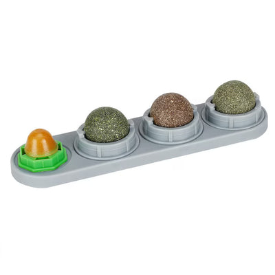 Set 4 bile de catnip pentru pisici, cu extract plante, comestibile