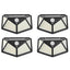 Set 4 lampi cu incarcare solara FOXMAG24, senzor miscare, 3 trepte de iluminare, 100 LED