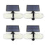 Set 4 lampi solare duble FOXMAG24, de exterior, rezistente la apa, senzor de miscare, 78 LED-uri