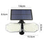 Set 4 lampi solare duble FOXMAG24, de exterior, rezistente la apa, senzor de miscare, 78 LED-uri