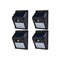 Set 4 lampi solare, FOXMAG24, 30 de LED, senzor de miscare, 0.55W