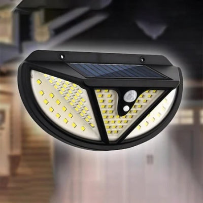 Set 4 lampi solare FOXMAG24, de exterior, rezistenta la apa, senzor de miscare, 118 LED-uri