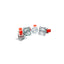 Set 4 roti pivotante cu rola de cauciuc, diametru 1.5 inch