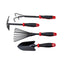 Set 4 unelte gradina pentru plantare, otel carbon, maner cauciuc