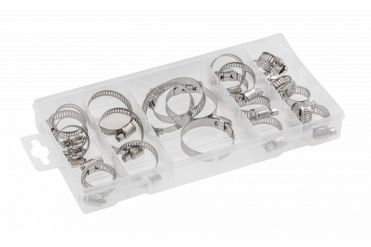 Set 40 coliere din otel zincat de 9mm cu 8 tipuri de capete, diverse dimensiuni