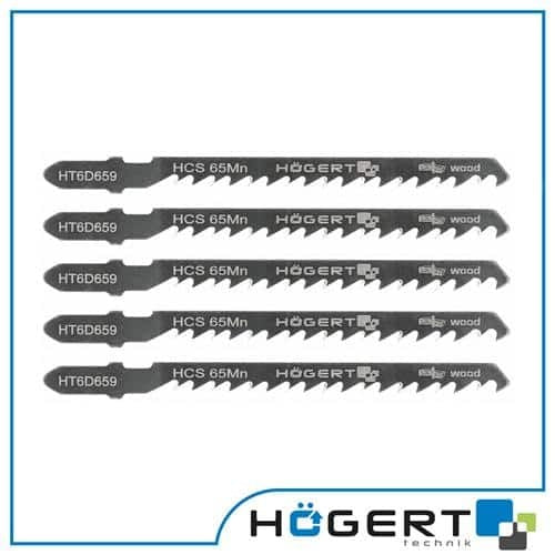 Set 5 lame fierastrau electric 100mm, 6 TPI, otel HCS 65Mn