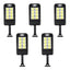 Set 5 lampi solare FOXMAG24, cu telecomanda, 160 LED-uri, corp de iluminat exterior, cu incarcare solara, senzor de miscare si lumina