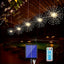 Set 5 lampi solare LED, tip artificii cu 500 LED-uri, lumina calda, pentru interior sau exterior, galben