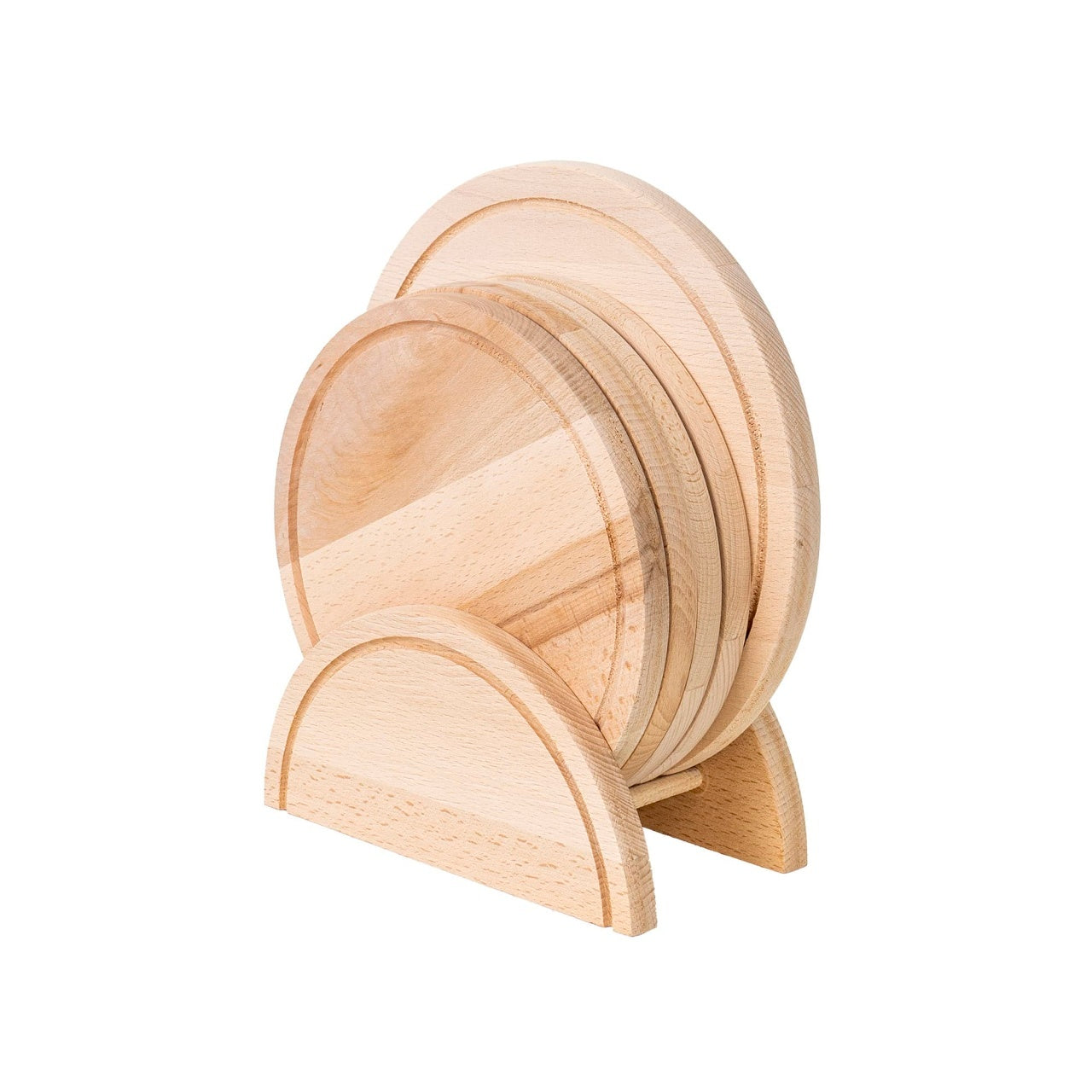 Set 5 tocatoare rotunde cu suport, diametre 29cm si 24cm