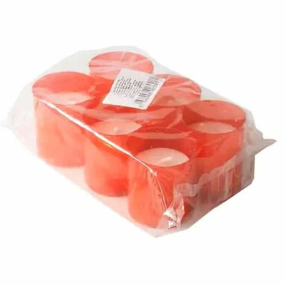 Set 6 candele simple, alb, durata ardere 10 ore fiecare