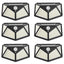 Set 6 lampi cu incarcare solara FOXMAG24, senzor miscare, 3 trepte de iluminare, 100 LED