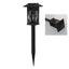 Set 6 lampi solare de gradina, din ABS, 8 ore autonomie, cu fixare tip tarus, cu senzor de lumina, negru