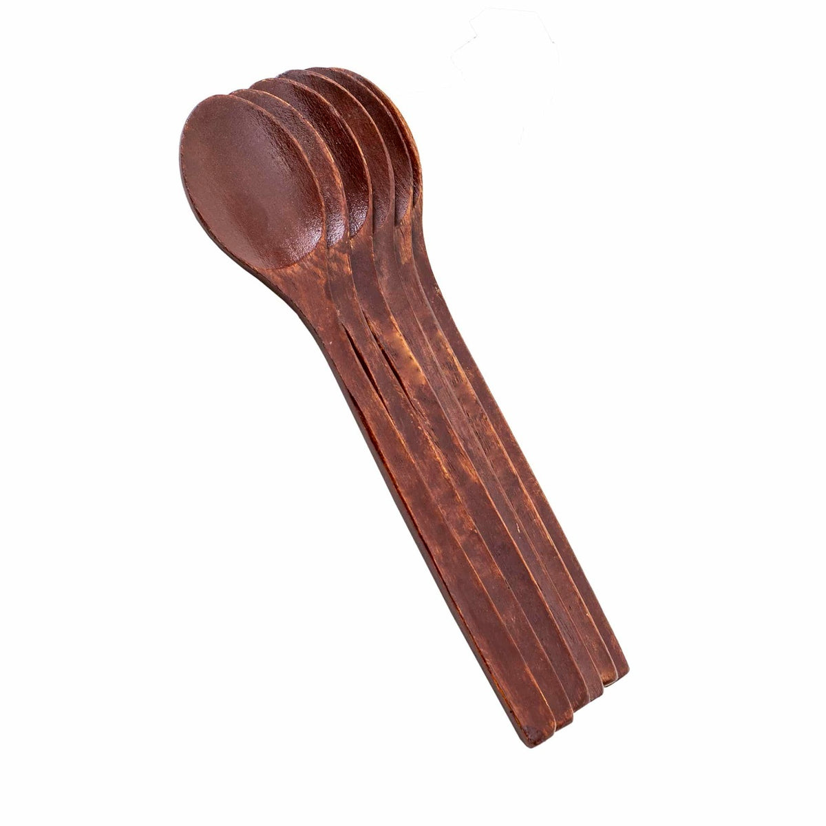 Set 6 linguri din lemn de bambus, 23 cm, maro