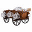 Set 6 pahare shot cu suport din sticla, model caruta, 1000 ml