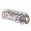 Set 6 pahare shot din sticla cu suport din lemn, capacitate 50 ml