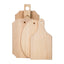 Set 6 piese tocatoare din lemn de fag cu suport vertical, forme ovale si dreptunghiulare