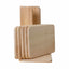 Set 6 tocatoare din lemn de fag cu suport dreptunghiular, 24.5x15 cm