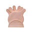Set 6 tocatoare rotunde din lemn, diametru 19 cm, cu suport bej