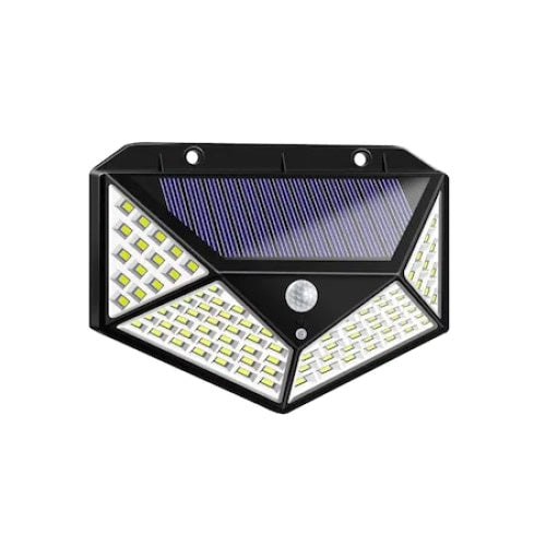 Set 7 lampi cu incarcare solara FOXMAG24, senzor miscare, 3 trepte de iluminare, 100 LED