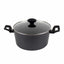Set 7 piese aluminiu cu strat neaderent, 3 oale, tigaie si capace termorezistente
