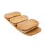 Set 7 platouri din lemn pentru servire, 60x23.5x2.5cm, dreptunghiulare