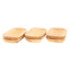 Set 7 platouri din lemn pentru servire, 60x23x2.5 cm, plus lingura lata