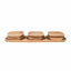 Set 7 platouri lemn fag compartimentate 60x21x2.5cm si 6x23x16x2.5cm