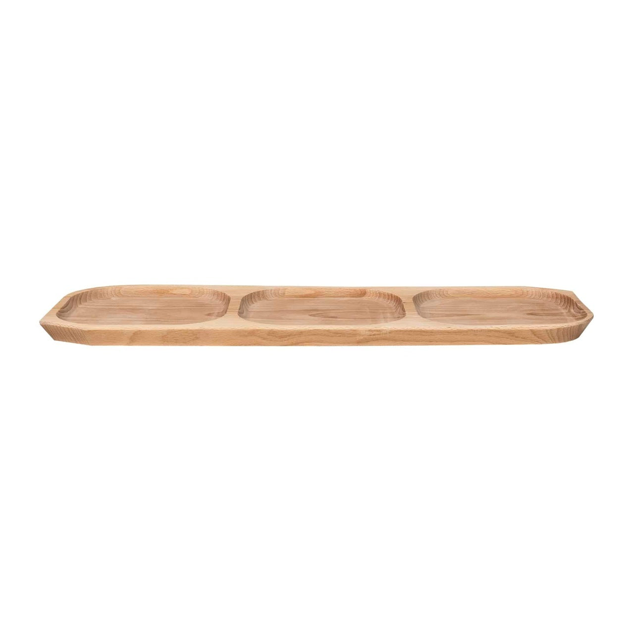 Set 7 platouri lemn fag compartimentate 60x21x2.5cm si 6x23x16x2.5cm