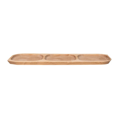 Set 7 platouri lemn fag compartimentate 60x21x2.5cm si 6x23x16x2.5cm