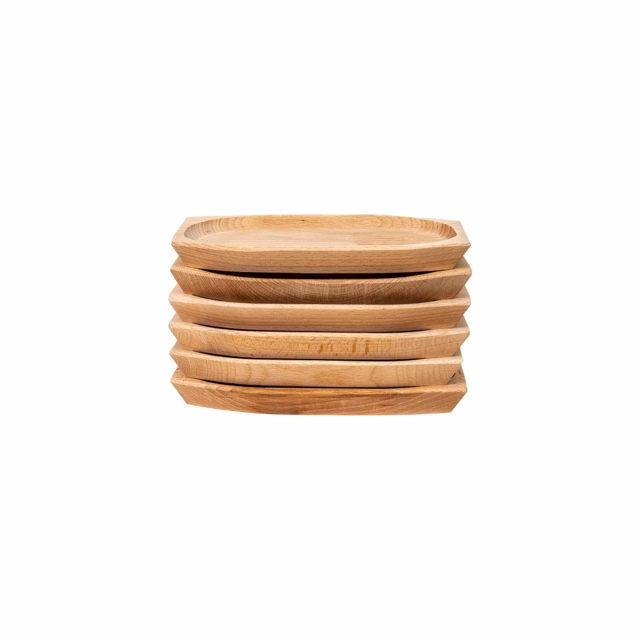 Set 7 platouri lemn fag compartimentate 60x21x2.5cm si 6x23x16x2.5cm