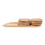 Set 7 platouri ovale din lemn de fag, compartimentate, 64x27x2.5cm