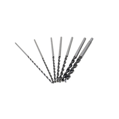 Set 7 spirale pentru lemn, diametre 4-12 mm, lungime 30 cm