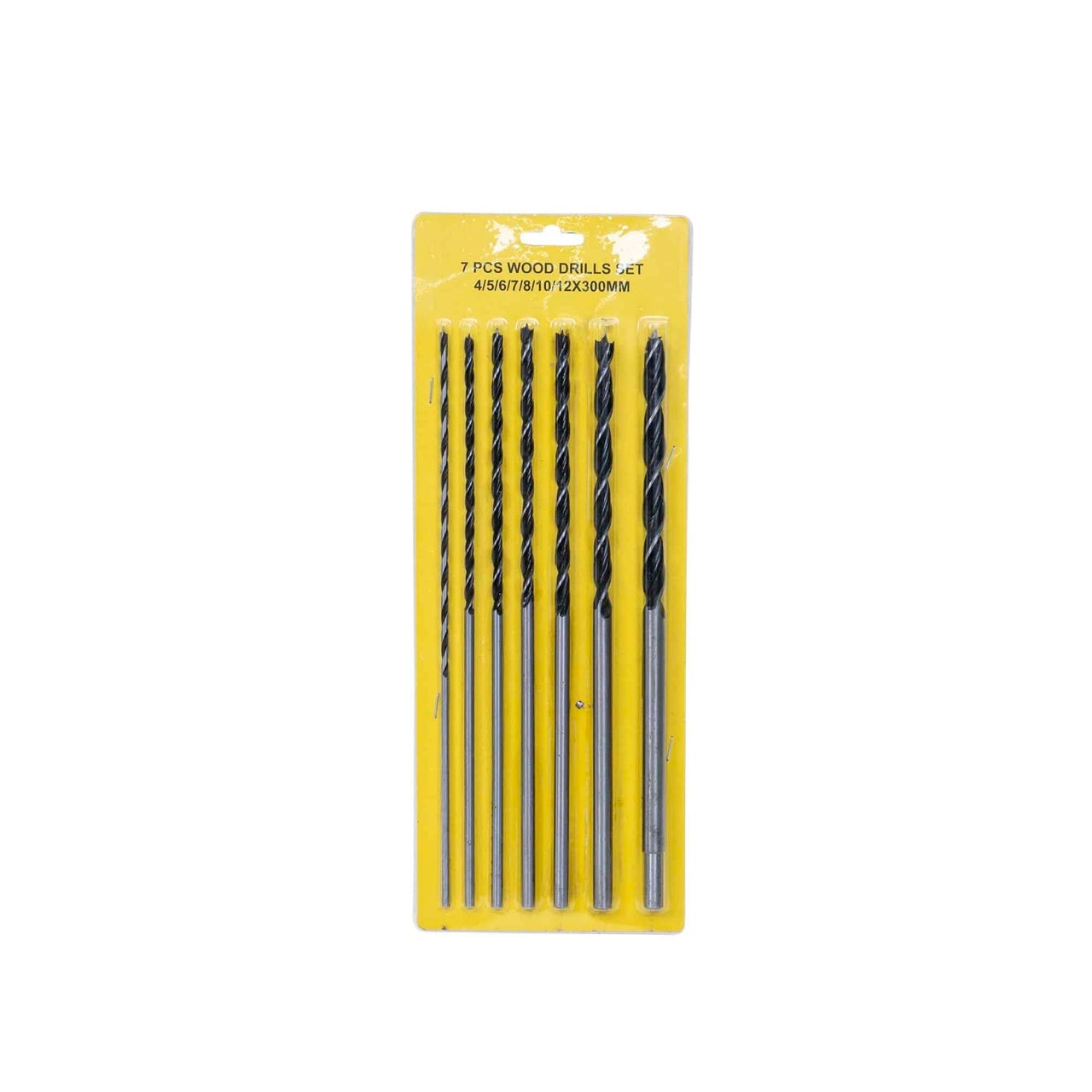 Set 7 spirale pentru lemn, diametre 4-12 mm, lungime 30 cm
