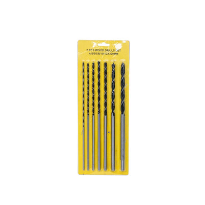 Set 7 spirale pentru lemn, diametre 4-12 mm, lungime 30 cm