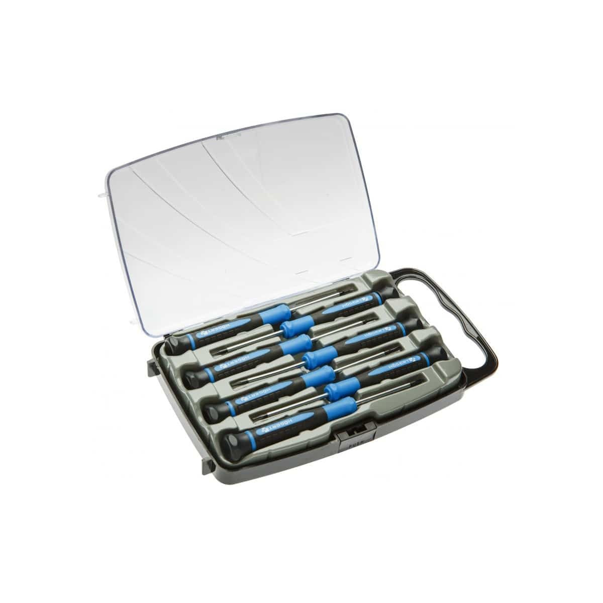 Set 7 surubelnite de precizie din otel S2 cu varf magnetic si maner confortabil