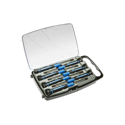 Set 7 surubelnite de precizie din otel S2 cu varf magnetic si maner confortabil
