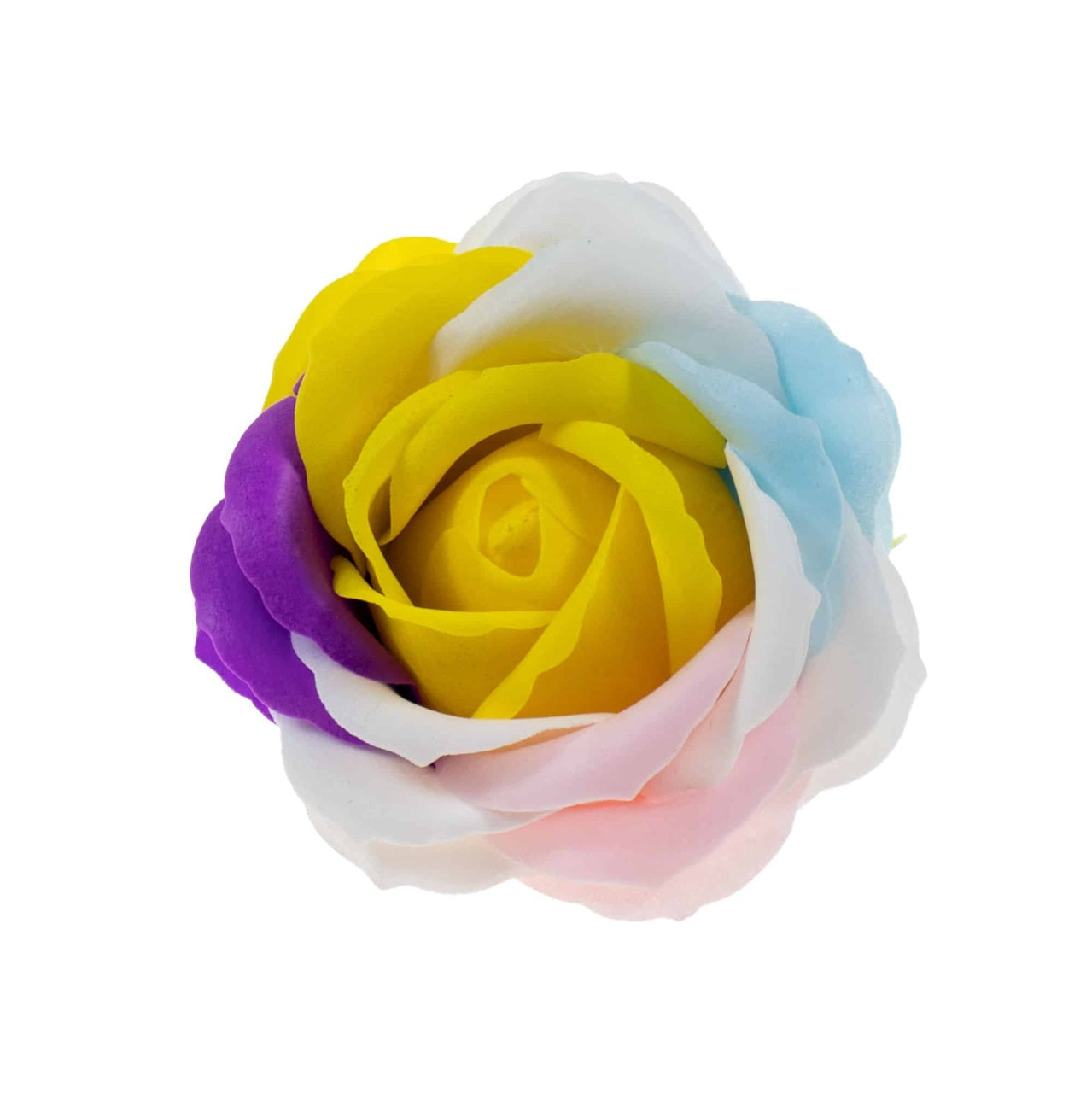 Set 9 trandafiri multicolori din sapun cu parfum fin, miez galben