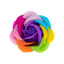 Set 9 trandafiri multicolori din sapun cu parfum fin, miez mov