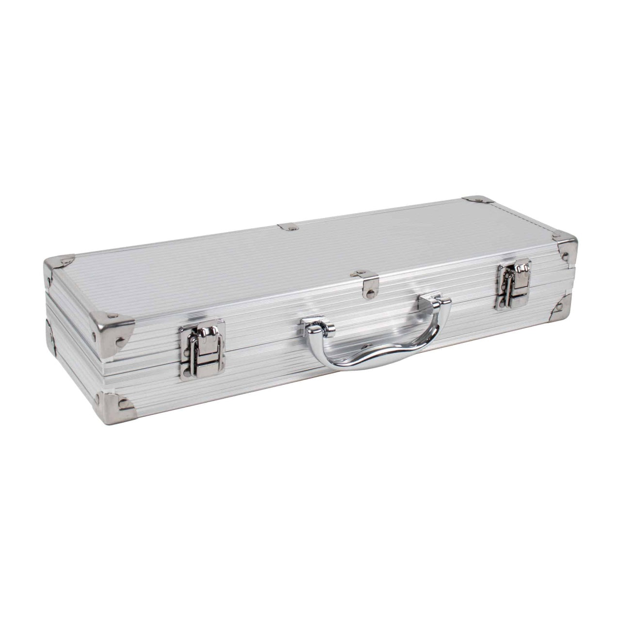 Set accesorii gratar 4 piese cu diplomat de aluminiu, furca, cutit, spatula, cleste
