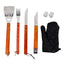 Set accesorii gratar 7 piese cu curea reglabila si manusa