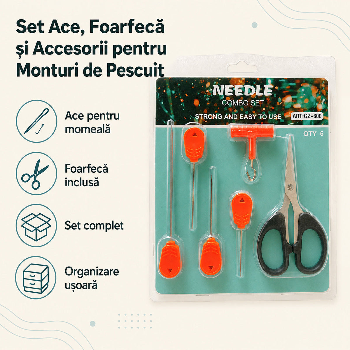 Set Ace, Foarfecă și Accesorii pentru Monturi de Pescuit – caracteristici și beneficii