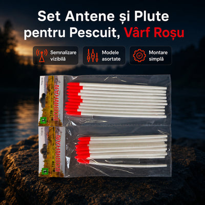 Set Antene și Plute pentru Pescuit, Vârf Roșu – imagine principală promoțională