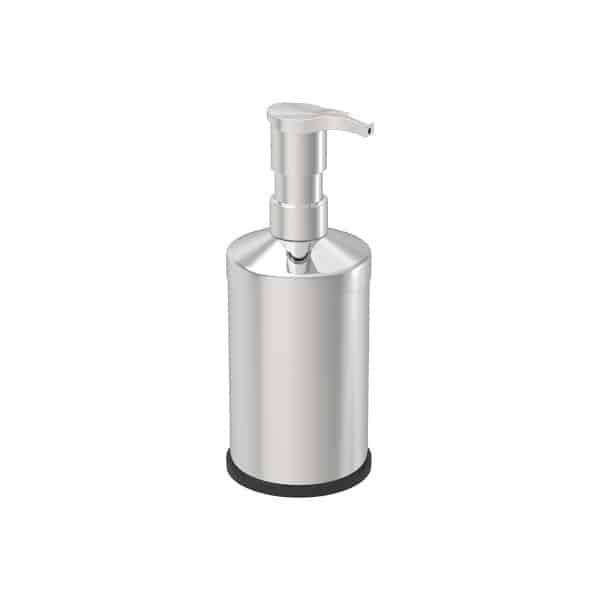 Set baie inox 4 in 1 cu cos menajer 3L, perie WC, suport sapun lichid si periute