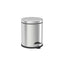 Set baie inox 4 in 1 cu cos menajer 3L, perie WC, suport sapun lichid si periute