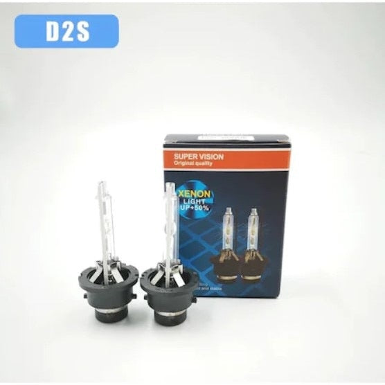 Set Becuri Xenon D2S Auto FOXMAG24 pentru Far 6000k 35W Faza Scurta