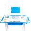 Set birou si scaun copii, lampa LED, inaltime reglabila, albastru