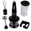 Set blender manual 4 in 1 cu suport perete, tocator, 300W, negru