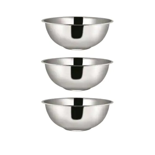 Set bol inox, FOXMAG24, cu 3 piese, diametru 30 cm