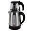 Set cana fierbator electric 1.7L + ceainic sticla 0.9L, 2200W, inox-sticla